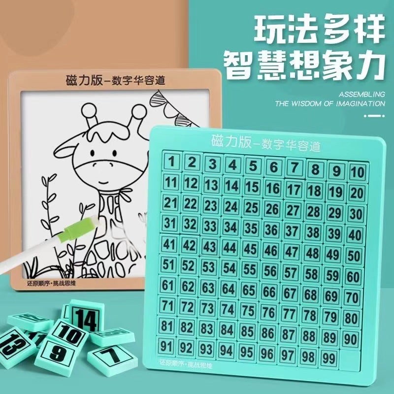 Digital Hua Rong Dao Magnetic Sliding Puzzle Toy For Brain Development, Thinking Logic Puzzle, Magnetic Enhancement - Image 3
